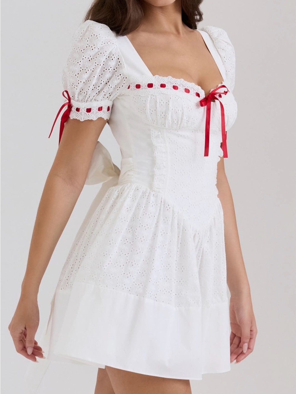 HOUSE OF CB Jana Underwire Broderie Anglaise Minidress
